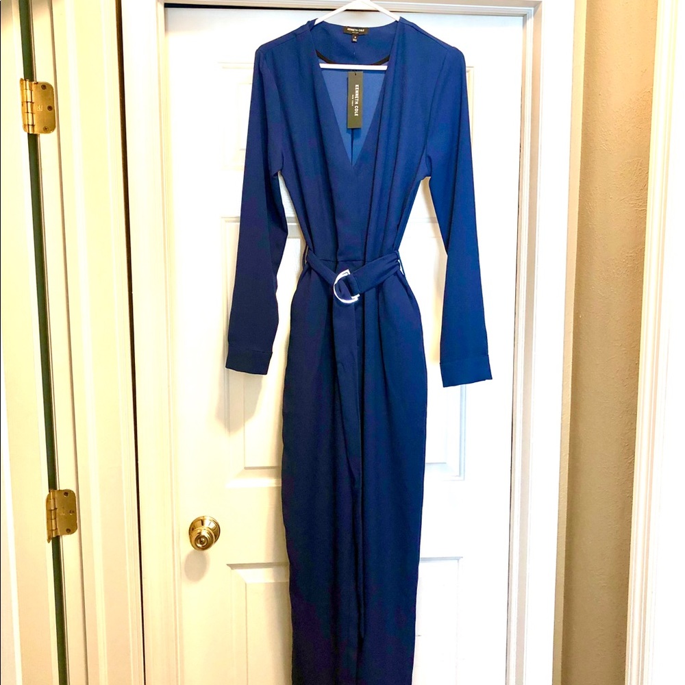 Kenneth Cole Navy Blue One-Piece Pants Suit NWT